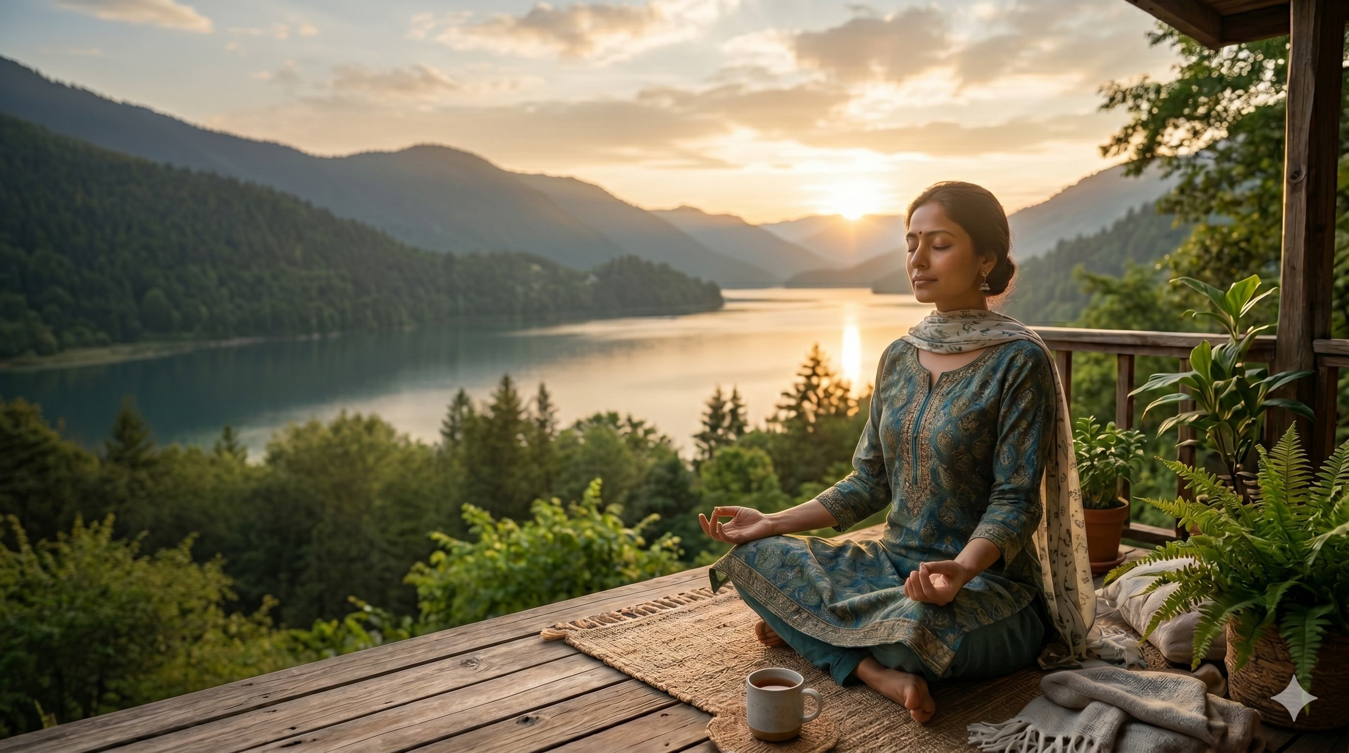 Mannsparsh Wellness Meditating Woman